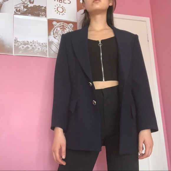 Vintage Navy Blazer - Picture 8 of 12
